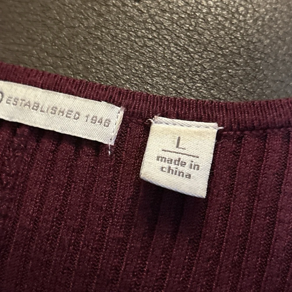 Cato Dress Women's Size Large Burgundy Long Sleeve - Picture 4 of 8